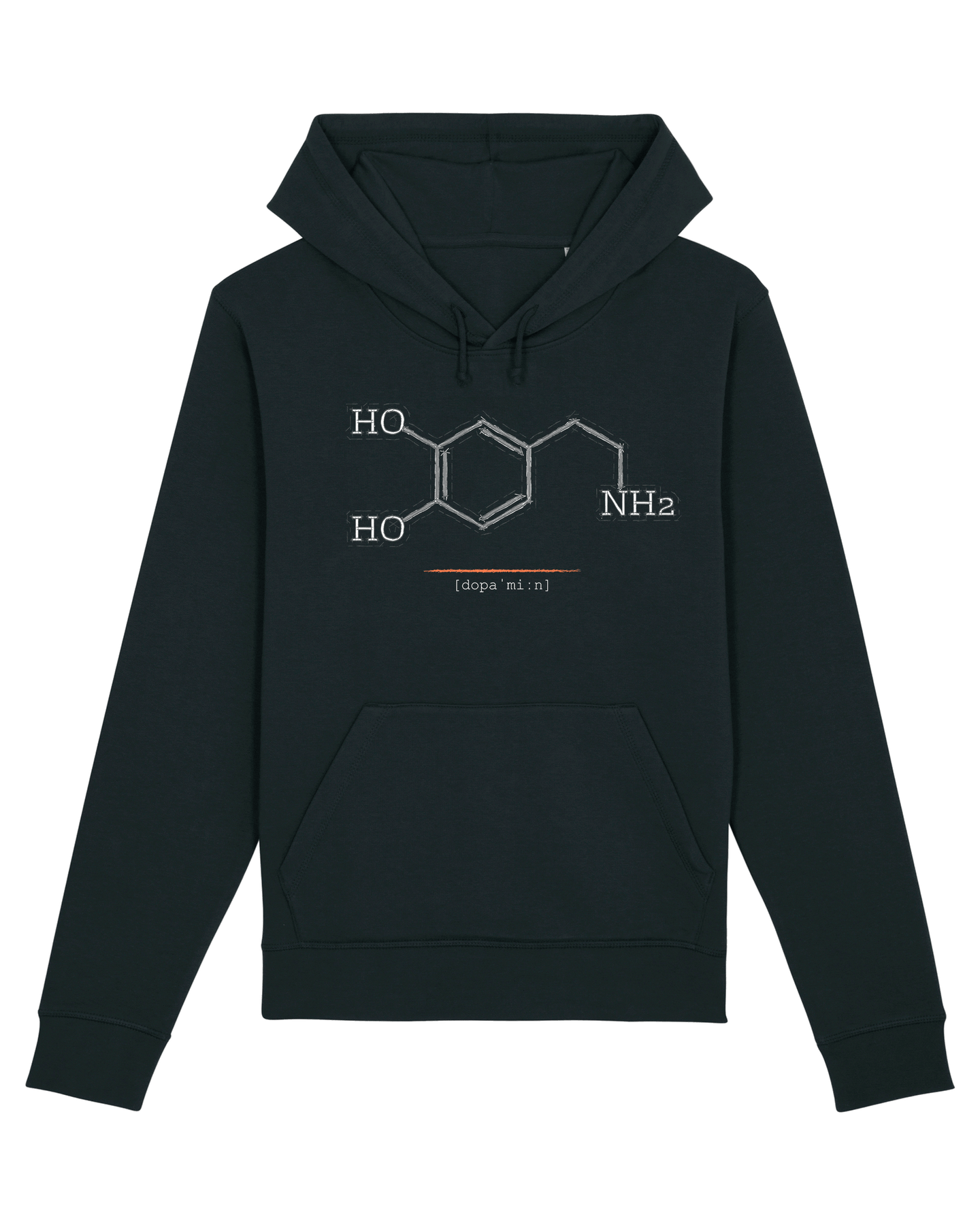 Organic Hoodie - The Dopamin Black