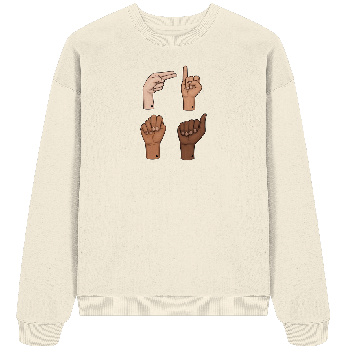 The Fingers - Organic Oversize Sweatshirt