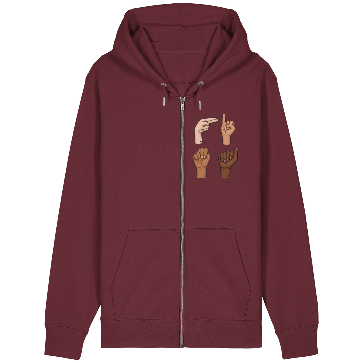 The Fingers - Organic Relaxed Zipper