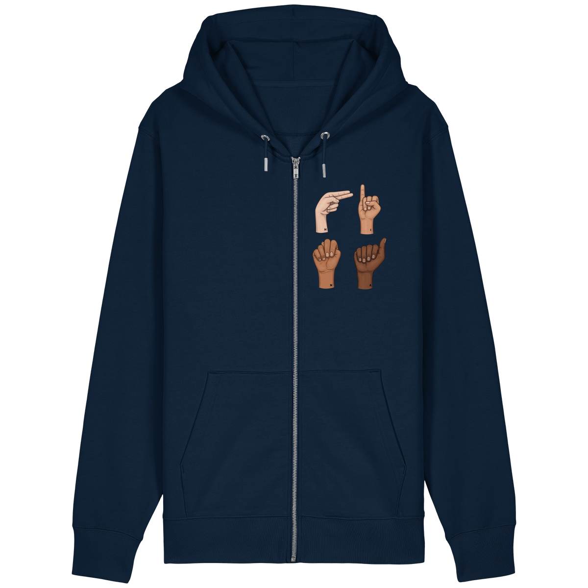 The Fingers - Organic Relaxed Zipper