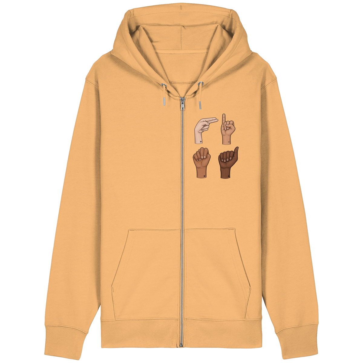 The Fingers - Organic Relaxed Zipper