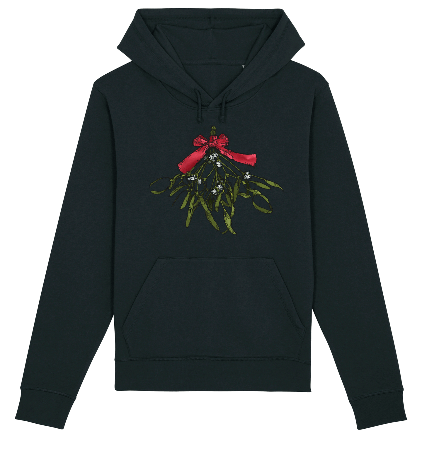 Organic Hoodie - The Kiss Black