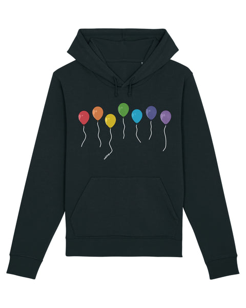 Organic Hoodie - The Proud Balloons Black