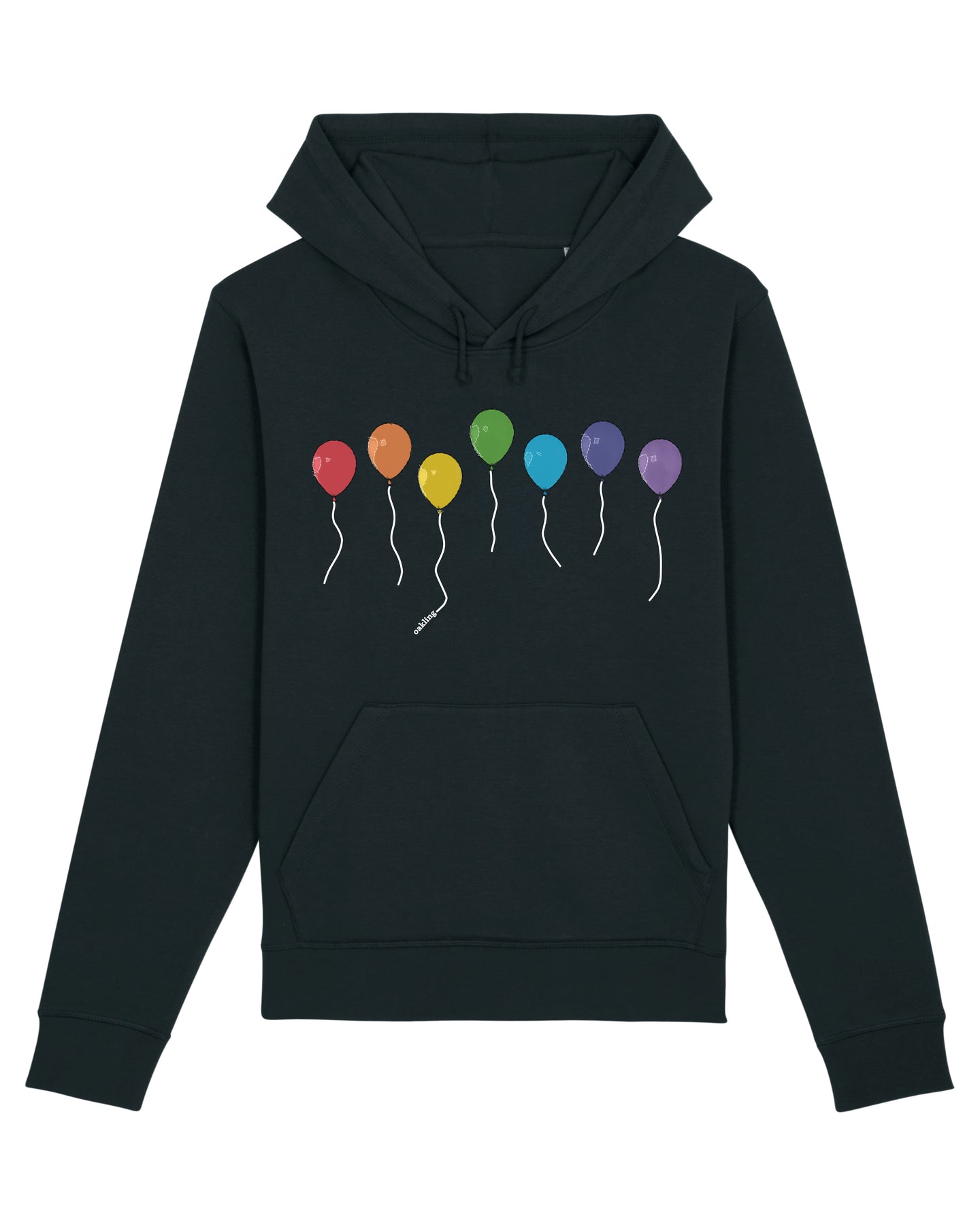 Organic Hoodie - The Proud Balloons Black