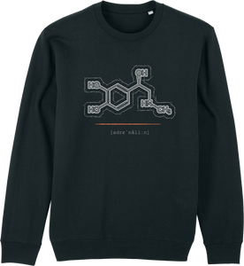 Organic Sweatshirt - The Adrenalin Black