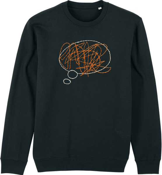 Organic Sweatshirt - The Confused Black