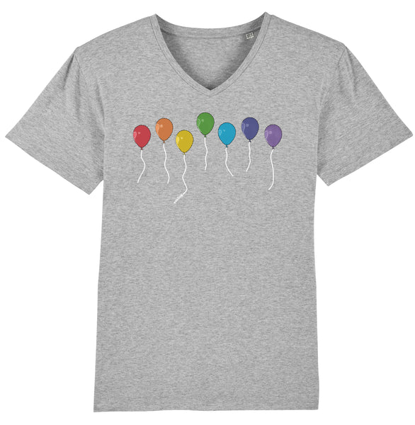 Organic V-Neck-Shirt - The Proud Balloons