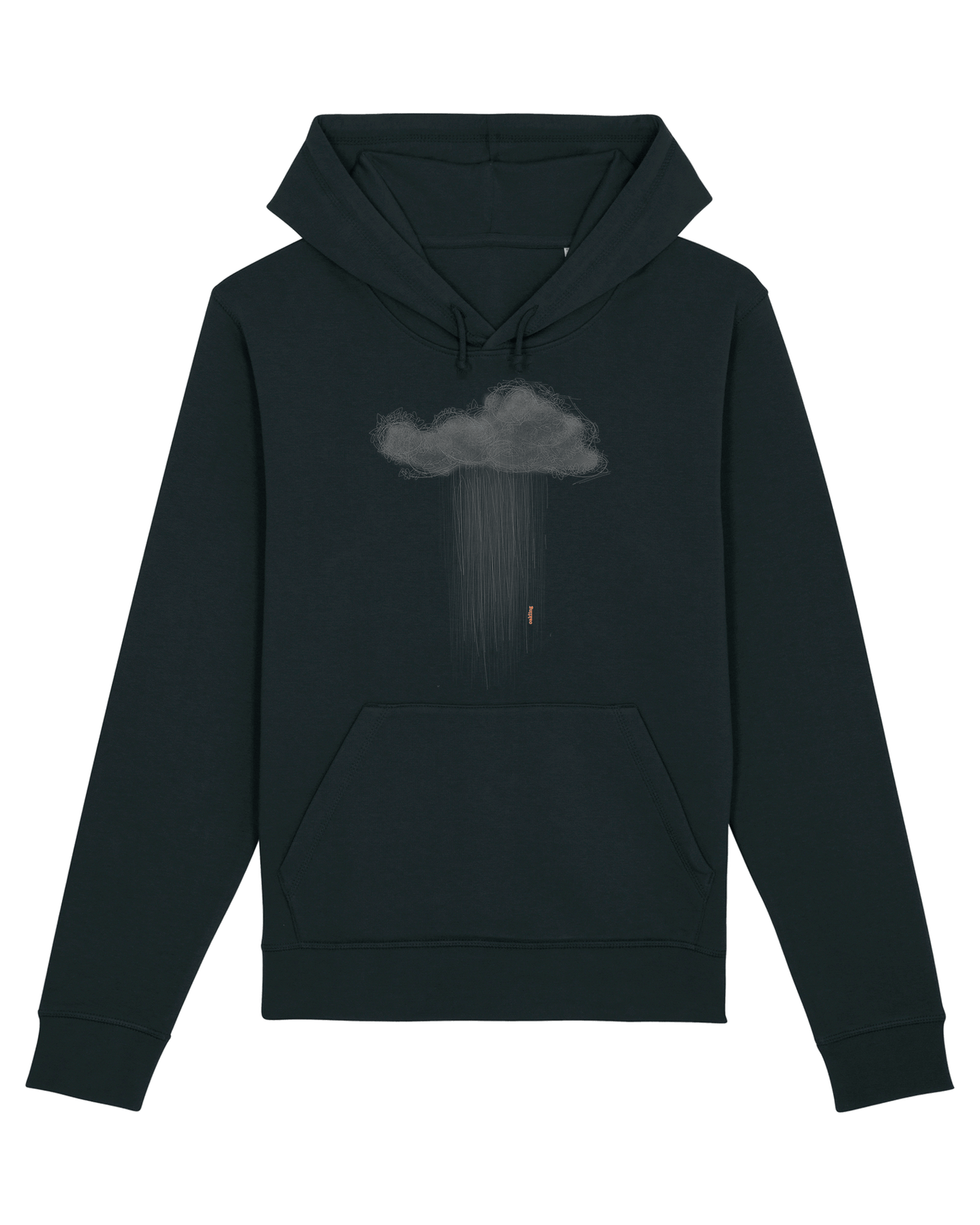 Organic Hoodie - The Cloud Black
