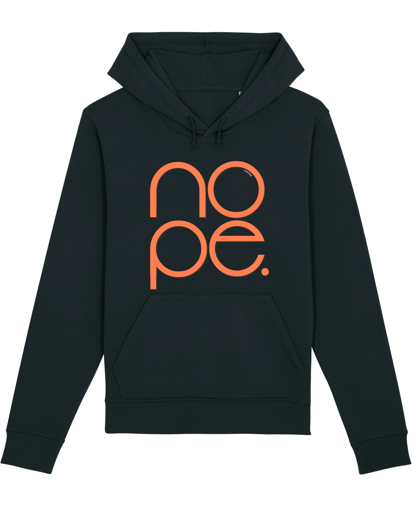 Organic Hoodie - The Nope Black