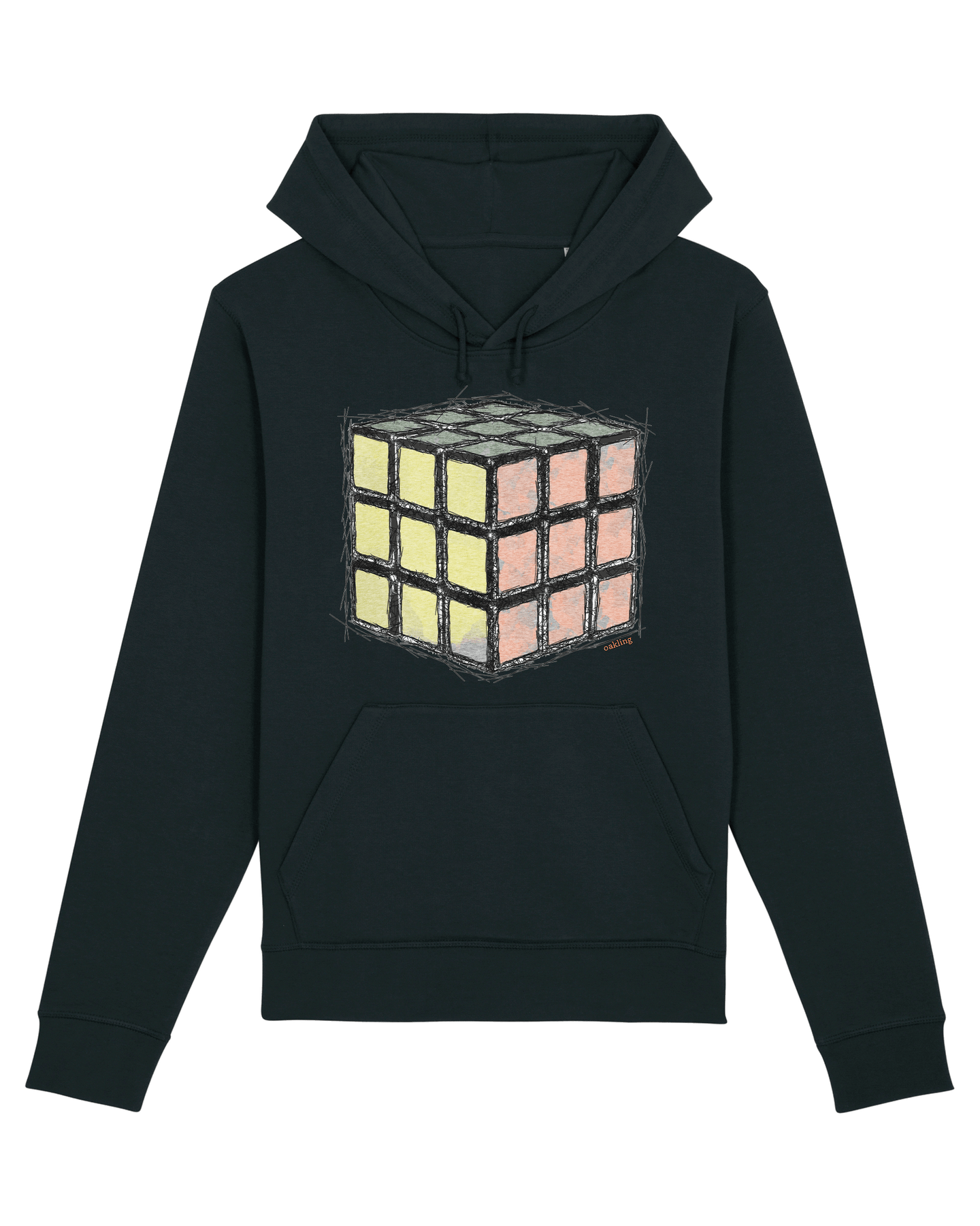 Organic Hoodie - The Rubic Black
