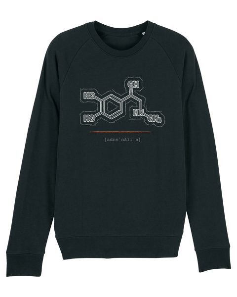 Organic Raglan Sweatshirt - The Adrenalin Black