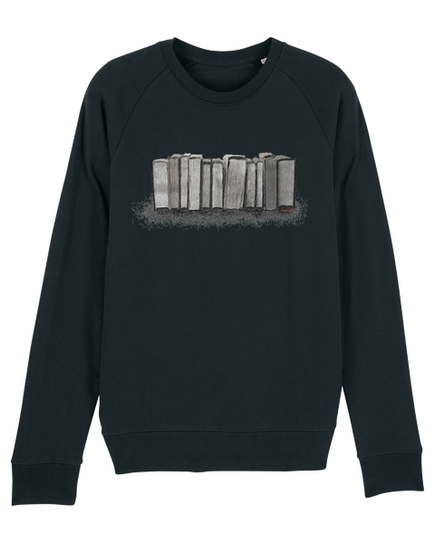 Organic Raglan Sweatshirt - The Books Black