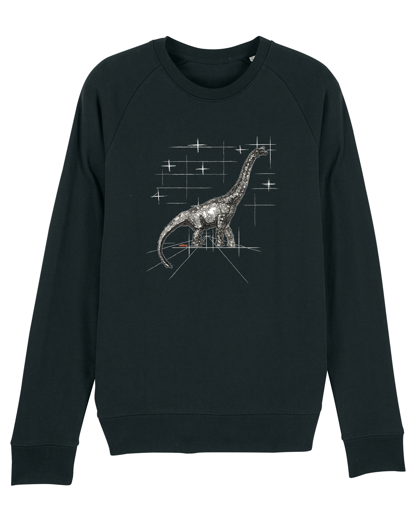 Organic Raglan Sweatshirt - The Brachio Black