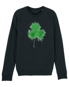 Organic Raglan Sweatshirt - The Clover Black