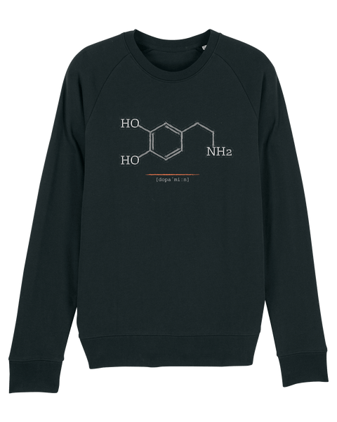 Organic Raglan Sweatshirt - The Dopamin Black