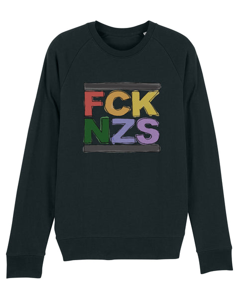 Organic Raglan Sweatshirt - The FCK Black
