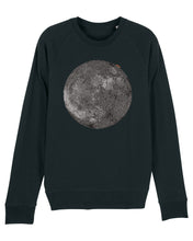Lade das Bild in den Galerie-Viewer, Organic Raglan Sweatshirt - The Moon Black
