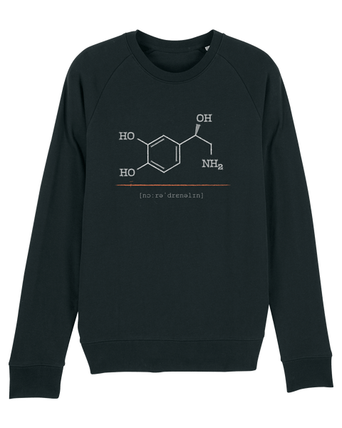 Organic Raglan Sweatshirt - The Noradrenalin Black