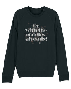 Organic Raglan Sweatshirt - The Poodles Black