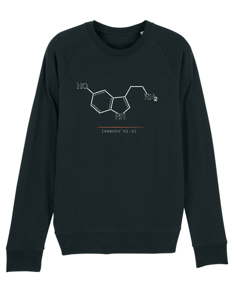 Organic Raglan Sweatshirt - The Serotonin Black