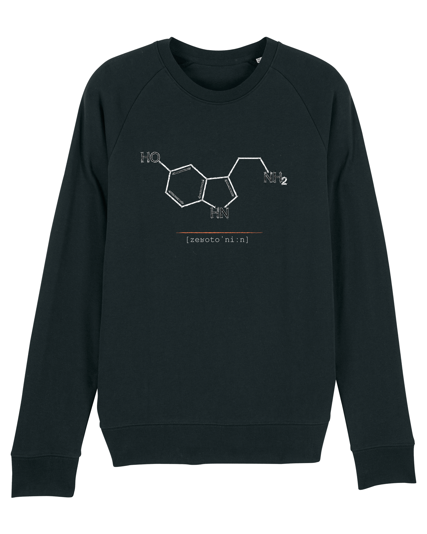 Organic Raglan Sweatshirt - The Serotonin Black