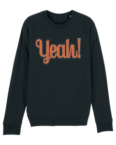 Organic Raglan Sweatshirt - The Yeah Loud Black