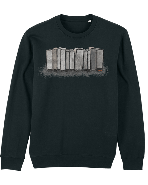 Organic Sweatshirt - The Books Black